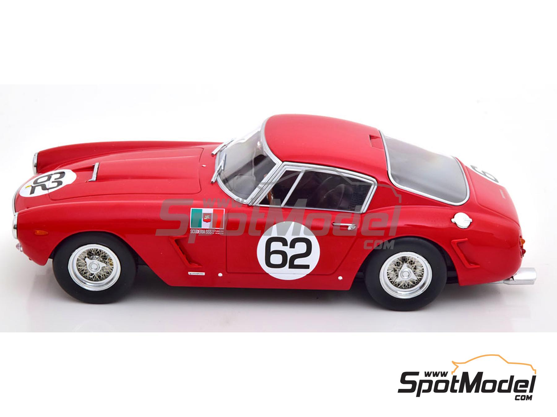 Ferrari 250 GT SWB Competition Scuderia Serenissima Team - Monza 1960.  Diecast model car in 1/18 scale manufactured by KK Scale (ref. DIE-59894